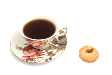 cup of tea and cookie