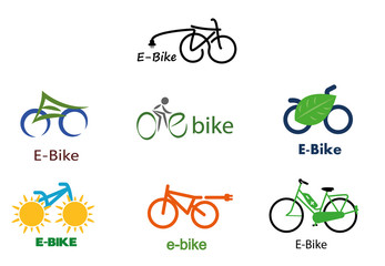 Naklejka premium E-Bike Logo Set