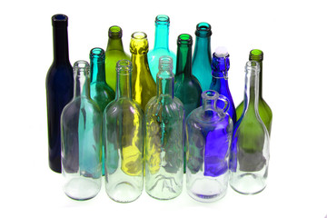 glass bottles
