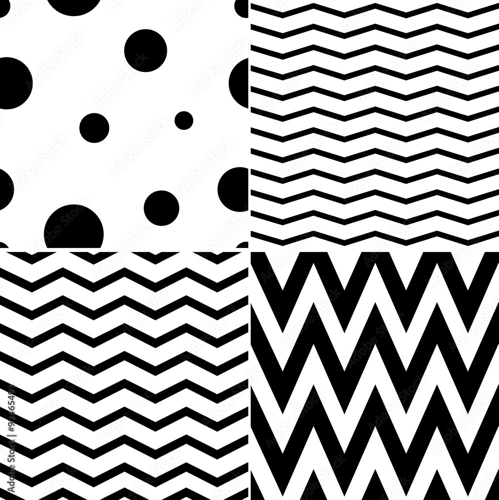 Poster Pattern in zigzag. 