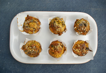 Healthy sweet potato muffins