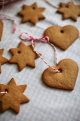 Christmas toys biscuits and a rope