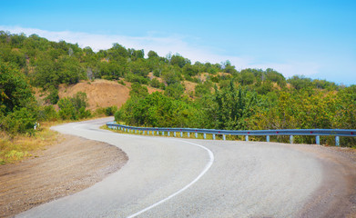 Crimea the twisting highway