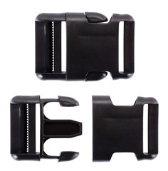 Black plastic buckle
