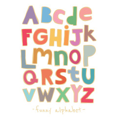 Vector paper alphabet