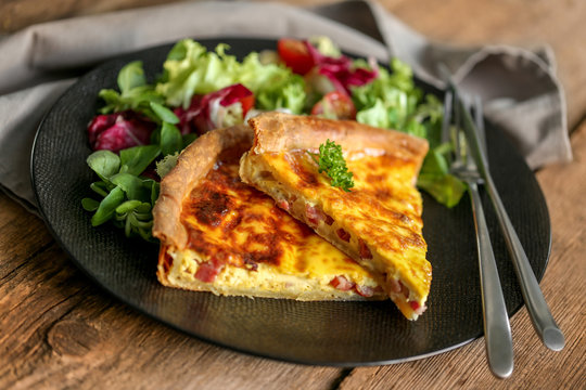 part de quiche lorraine et salade 2