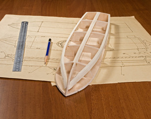 Ship scale model construction
