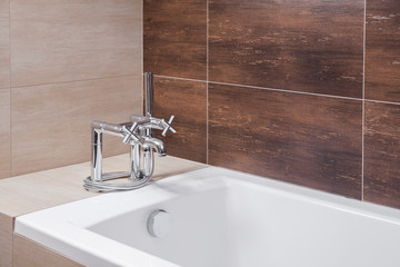 Bathtub with old style tap