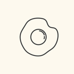 Fried egg vector