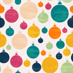 Seamless pattern with Christmas ball. - 92469696