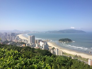 Vista do Morro da Asa Delta Santos 
