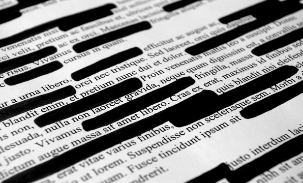 Lorem ipsum text that has been redacted