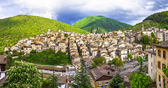 authentic medieval villages of Abruzzo - Scanno. Italy