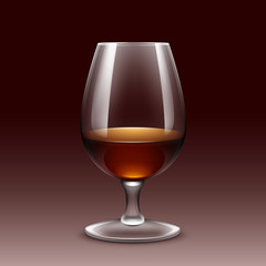 Wine Glass Vector Isolated Transparent