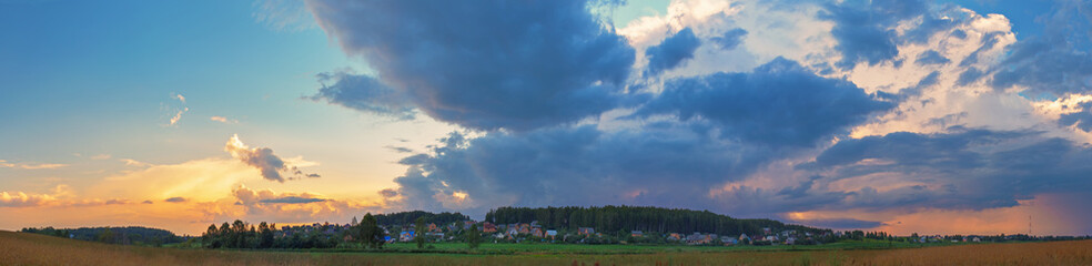 Panoramic rural landscape