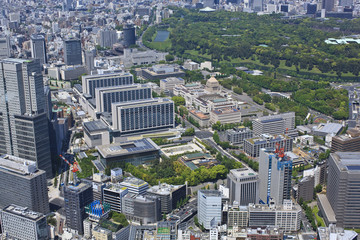 官庁街上空／空撮