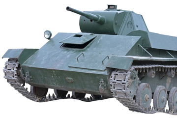 Fototapeta na wymiar Soviet tank of period of the second world war