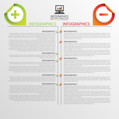 Infographic design template. Business concept. Timeline. Vector illustration