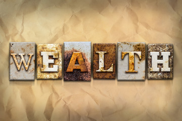 Wealth Concept Rusted Metal Type