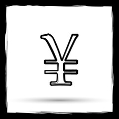 Obraz premium Yen icon