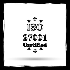 Fototapeta premium ISO 27001 icon