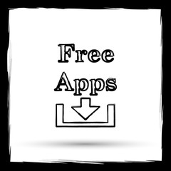 Obraz premium Free apps icon