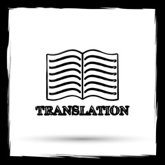 Translation book icon