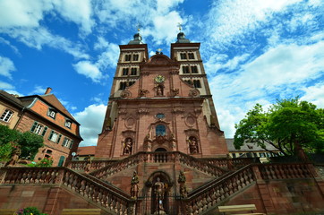 Fototapeta na wymiar Abteikirche Amorbach