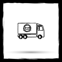 Eco truck icon