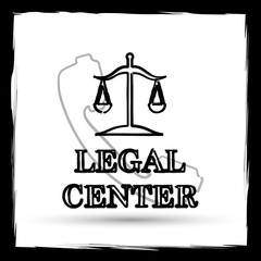 Legal center icon