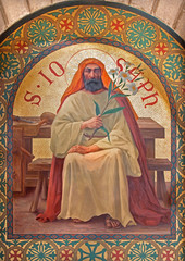 Jerusalem - The paint of Saint Joseph in st. Stephens church