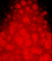 red bokeh circle lights on black background