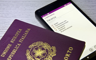 lista oggetti importanti in vacanza