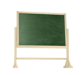 green blackboard, chalkboard isolated on white