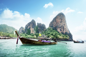 Naklejka na ściany i meble Railay beach in Krabi Thailand