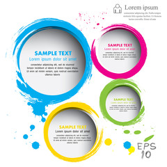 Modern circle Vector illustration. can be used for workflow layo