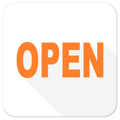 open flat icon