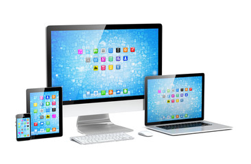 Ultimate web design, laptop, smartphone, tablet, computer