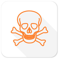 skull flat icon