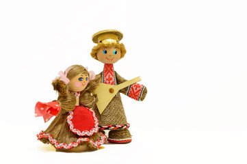 Belarus souvenir dolls in traditional costume