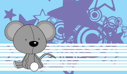 cute baby mouse cartoon background in vector format