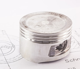The piston aluminum