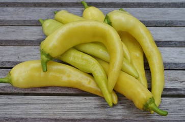 Yellow banana peppers