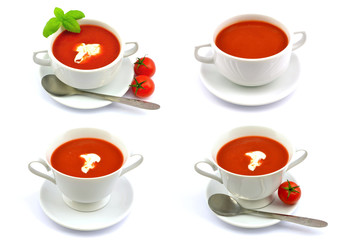 Obraz na płótnie Canvas zupa pomidorowa