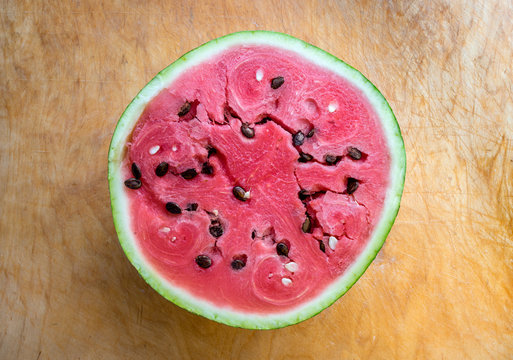 Watermelon half slice