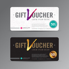 Gift voucher template with colorful pattern,cute gift voucher certificate coupon design template,
Collection gift certificate business card banner calling card poster,Vector illustration