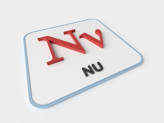 Nu Greek Symbol