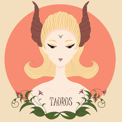 Zodiac girl Taurus