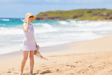 woman at the beach