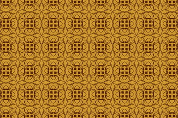 vintage abstract background of brown tracery in seamless style